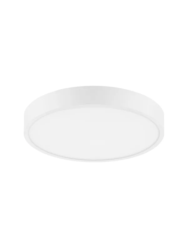 Nova Luce Perfect Profile - plafonnier télécommandé (excl.) - Ø 40 x 10 cm - 20W LED dimmable inclus - 2700K-6000K - blanc