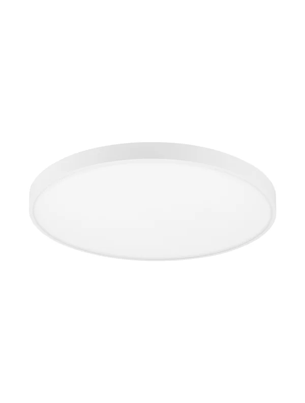 Nova Luce Perfect Profile - plafonnier télécommandé (incl.) - Ø 80 x 10 cm - 80W LED dimmable inclus - 2700K-6000K - blanc