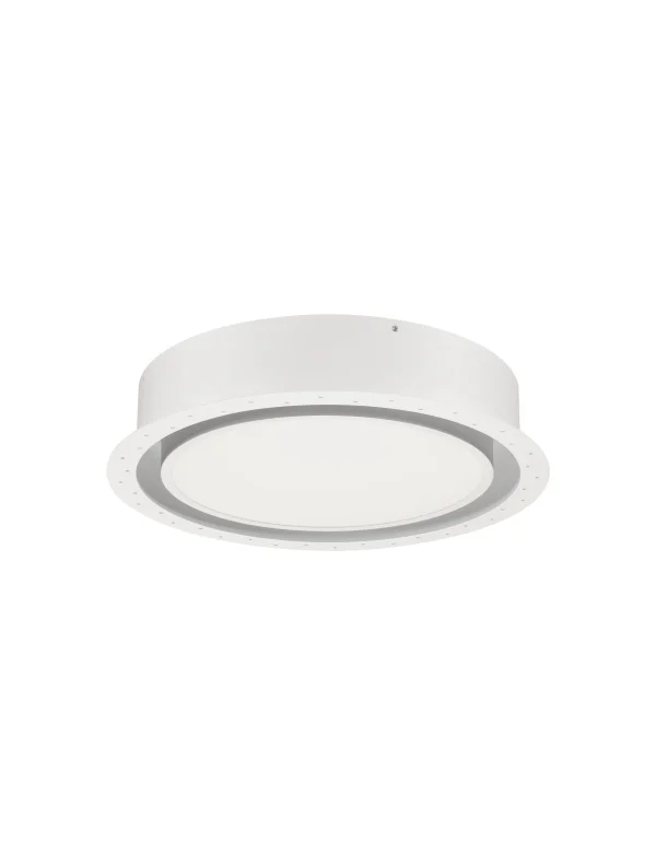 Nova Luce Perfect Profile Trimless - spot à encastrer avec télécommande (incl.) - Ø 400 mm, 475 mm encastré - 24W LED dimmable inclus - 2700K-6000K - blanc