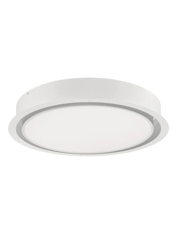 Nova Luce Perfect Profile Trimless - spot à encastrer avec télécommande (incl.) - Ø 600 mm, 670 mm encastré - 40W LED dimmable inclus - 2700K-6000K - blanc