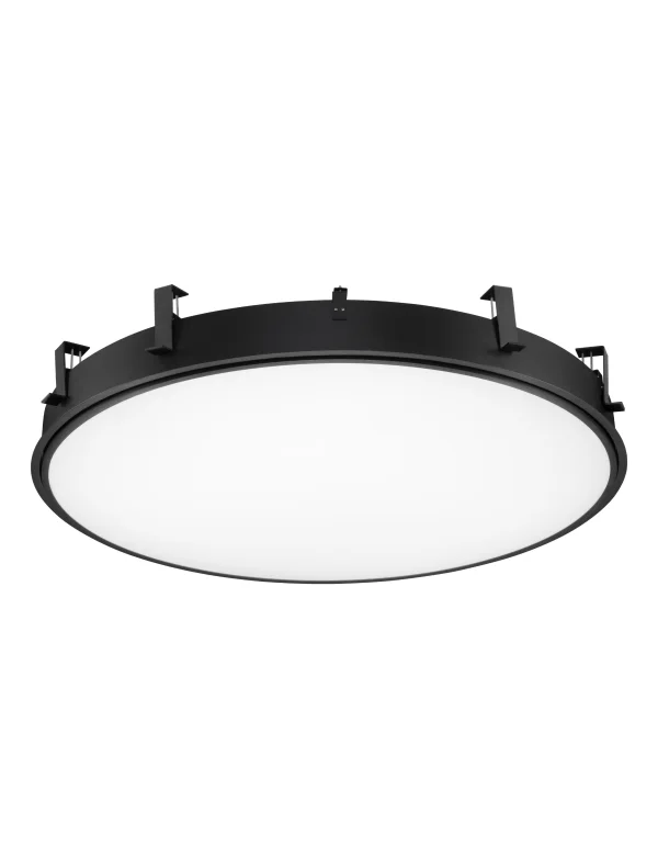 Nova Luce Perfect Profile Trimless - spot encastré sur télécommande (incl.) - Ø 1045 mm, 1030 mm encastré - 120W LED dimmable inclus - 2700K-6000K - noir