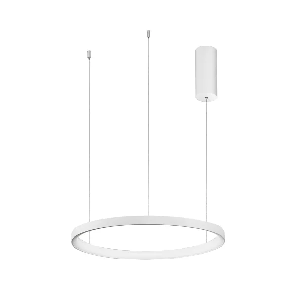 Nova Luce Pertino - lampe suspendue - Ø 48 x 150 cm - 38W LED dimmable inclus - blanc sable