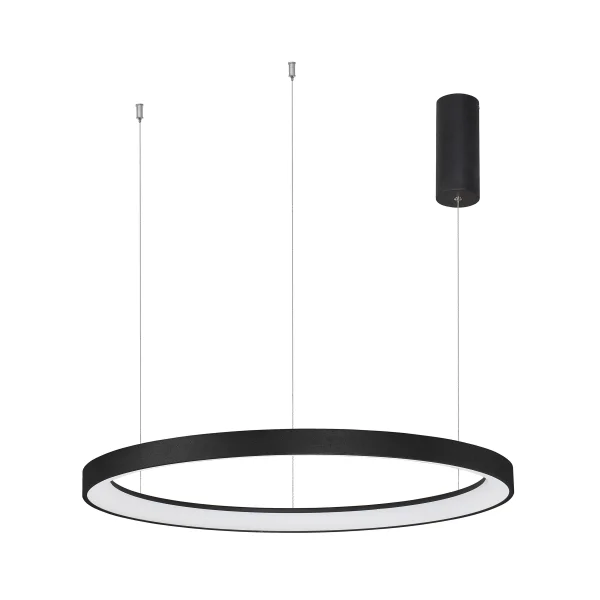 Nova Luce Pertino - lampe suspendue - Ø 78 x 150 cm - 60W LED dimmable inclus - noir sable