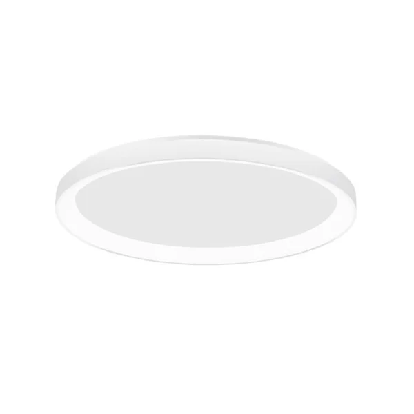 Nova Luce Pertino - plafonnier - Ø 58 x 6 cm - 48W LED dimmable inclus - blanc sable