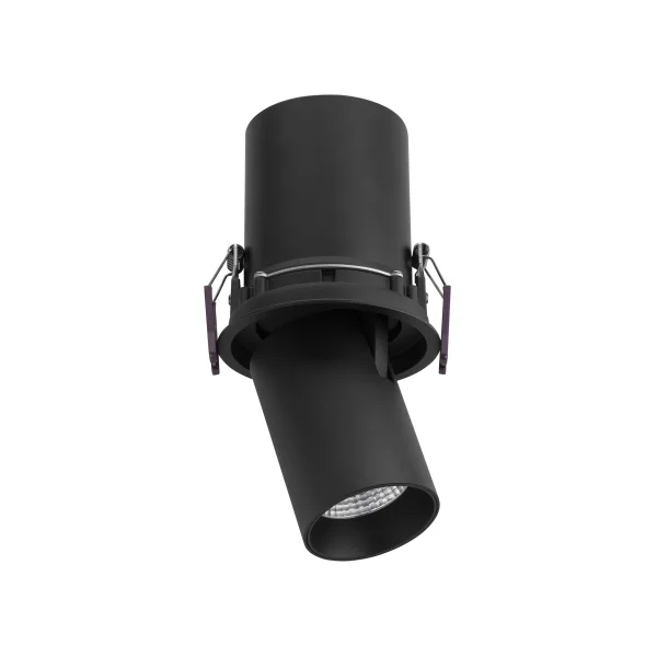 Nova Luce Pin - spot en saillie 1L - Ø 8,4 x 18,6 cm - 12W LED inclus - IP32 - noir