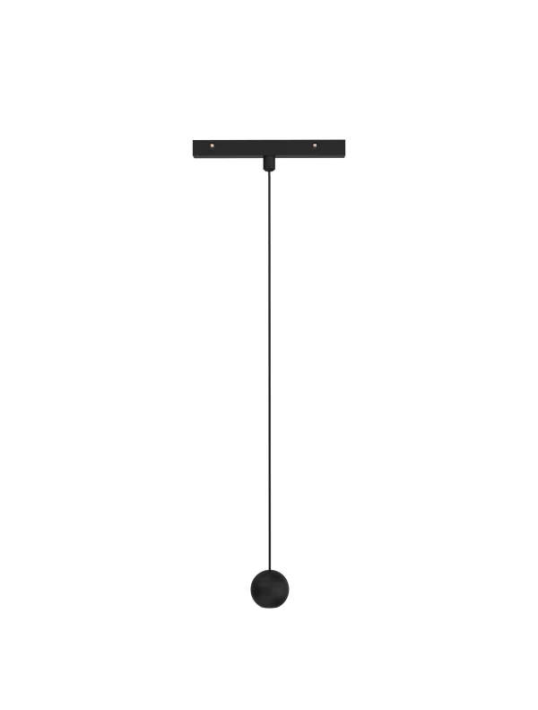 Nova Luce Planet - lampe suspendue système de rail magnétique - Ø 5 x 109,7 cm - 5W LED inclus - noir sable