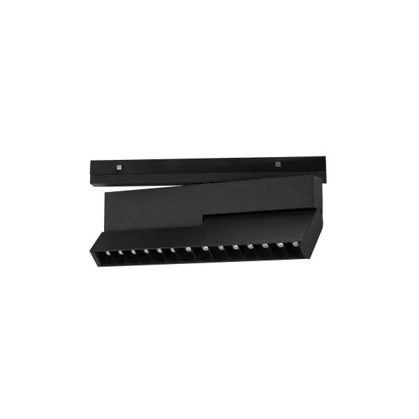 Nova Luce Planet - luminaire pour système de profilés magnétiques - anti-éblouissement - 24,5 x 11 cm - 15W TRIAC LED dimmable inclus - noir sable