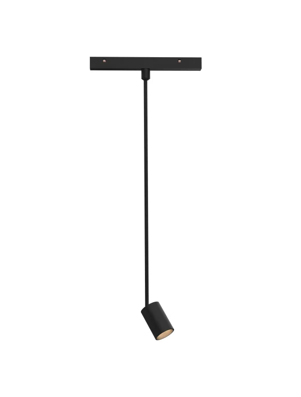 Nova Luce Planet - point lumineux système de rail magnétique - Ø 4,5 x 60 cm - 5W LED inclus - noir sable