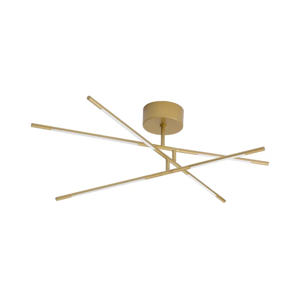 Nova Luce Raccio - plafonnier - 84 x 77 x 25,5 cm - 30W LED dimmable inclus - laiton doré