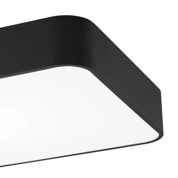Nova Luce Ragu - plafonnier - 46 x 46 x 10 cm - noir