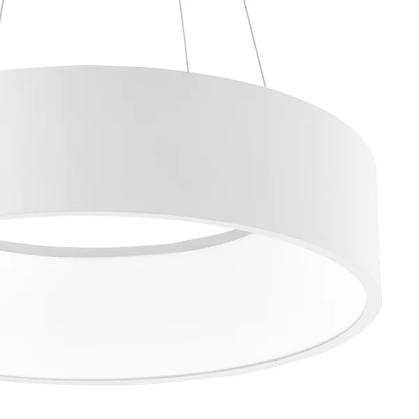Nova Luce Rando - lampe suspendue - Ø 45 x 120 cm - 32W dimmable LED inclus - blanc