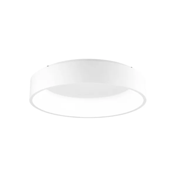 Nova Luce Rando - plafonnier - Ø 60 x 13 cm - 42W LED inclus - couleur de lumière blanche - blanc mat