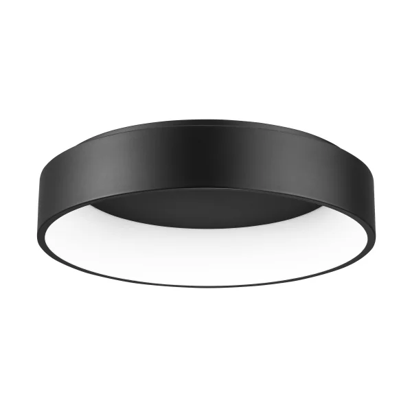 Nova Luce Rando - plafonnier - Ø 60 x 13 cm - 42W LED inclus - noir