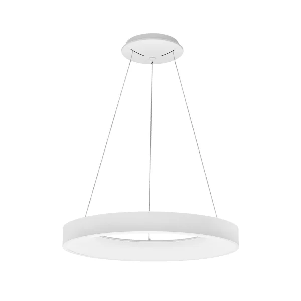 Nova Luce Rando Smart - lampe suspendue - Ø 60 x 120 cm - 50W LED dimmable inclus - Tuya - blanc sable