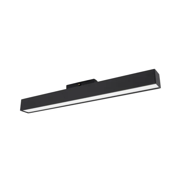 Nova Luce Rieti - luminaire pour système de profilés magnétiques - 40,2 x 3,5 x 5,1 cm - 22W LED inclus - noir - blanc couleur de lumière