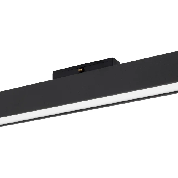 Nova Luce Rieti - luminaire pour système de profilés magnétiques - 40,2 x 3,5 x 5,1 cm - 22W LED inclus - noir - couleur de lumière blanc chaud