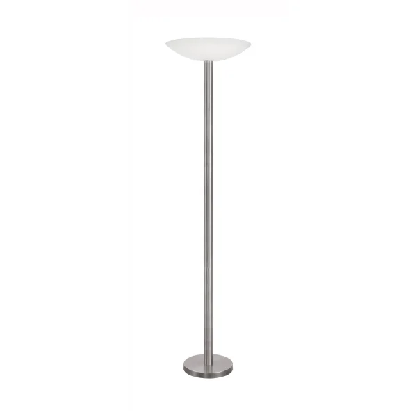 Nova Luce Rocco - lampadaire - Ø 45,5 x 181 cm - 30W dimmable LED inclus - nickel satiné