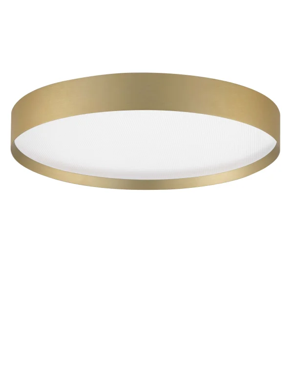 Nova Luce Roi - plafonnier - Ø 40 x 8,5 cm - 37W dimmable LED inclus - or brossé