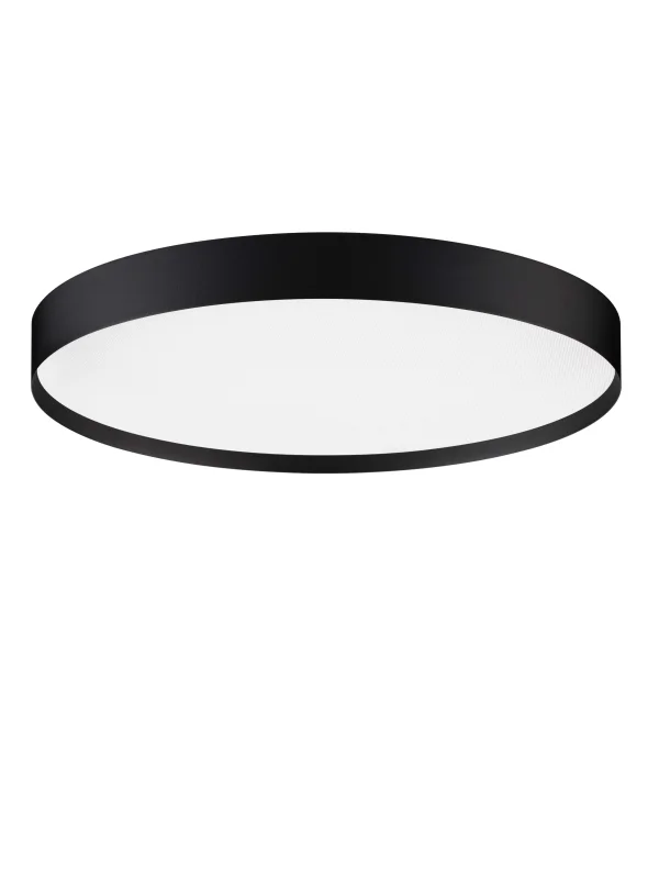 Nova Luce Roi - plafonnier - Ø 50 x 8,5 cm - 48W dimmable LED inclus - noir sablé