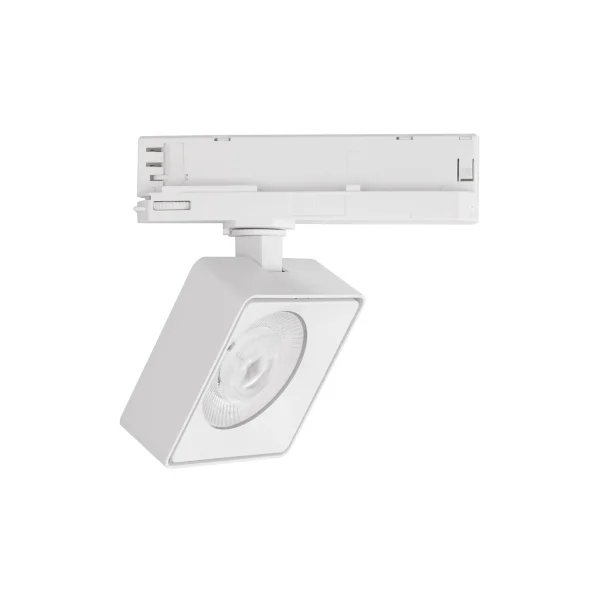Nova Luce Roler - Spot sur rail triphasé - 9,5 x 9,5 x 15,5 cm - 20W LED inclus - blanc sable