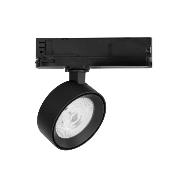 Nova Luce Roler - Spot sur rail triphasé - Ø 9,5 x 15,5 cm - 20W LED inclus - noir sable