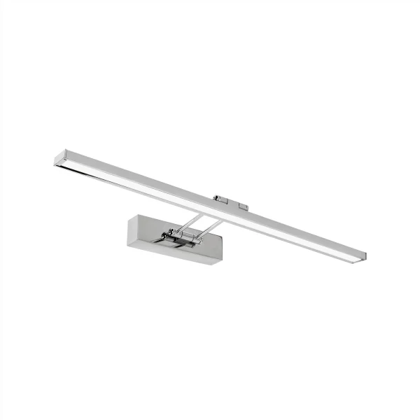Nova Luce Rosa - miroir lumineux - 57 x 4,5 x 19 cm - 18W LED inclus - IP44 - chrome