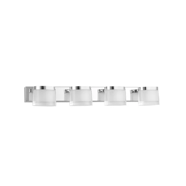 Nova Luce Sabia - miroir lumineux - 51 x 9,8 x 7,5 cm - 20W LED inclus - IP44 - chrome