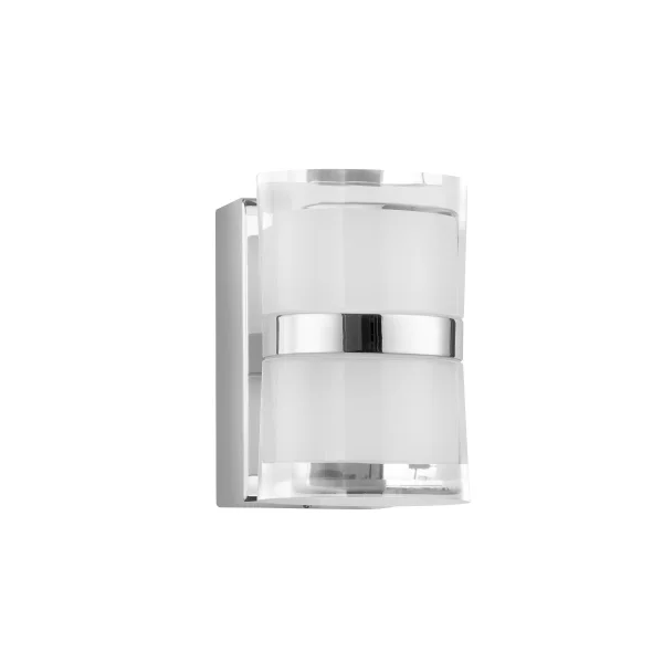 Nova Luce Sabia - miroir lumineux - 8,5 x 9,8 x 12,5 cm - 10W LED inclus - IP44 - chrome