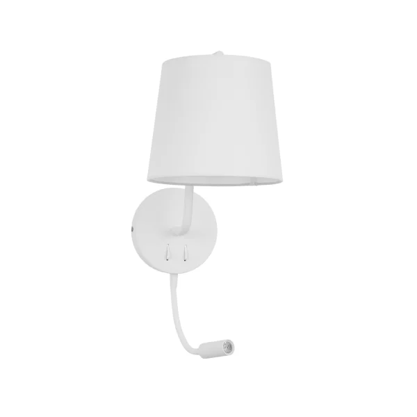 Nova Luce Sage - applique murale avec interrupteur - 20 x 29 x 59 cm - 3W LED inclus - blanc