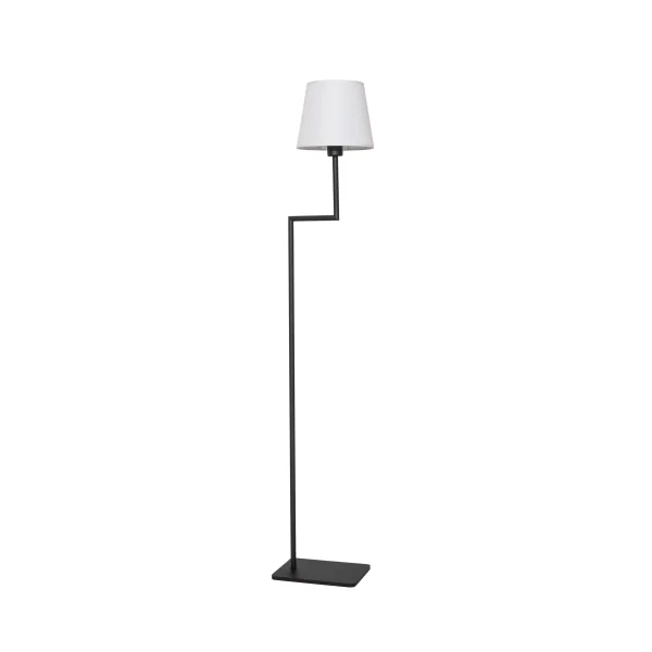 Nova Luce Savona - lampadaire - 35 x 18 x 150 cm - blanc et noir sable