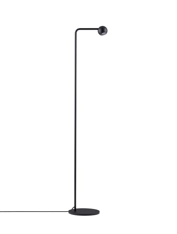 Nova Luce Sfera - lampadaire - 25,8 x 125,5 x 21 cm - 6W LED inclus - noir sablé