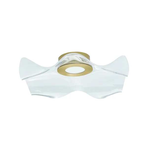 Nova Luce Siderno - plafonnier - 50 x 50 x 20 cm - 31W LED inclus - or