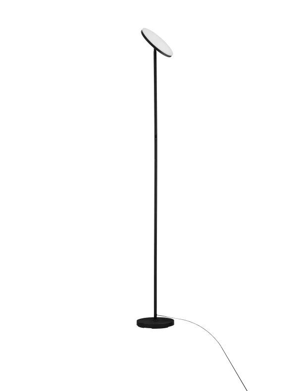 Nova Luce Sinkro - lampadaire - 25 x 180,6 cm - 30W dimmable LED inclus - noir sablé