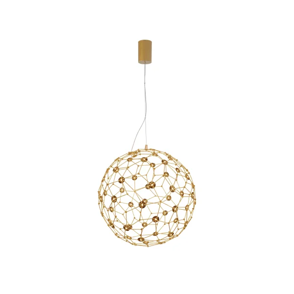 Nova Luce Sole - lampe suspendue - Ø 40 x 250 cm - 21,6W LED inclus - or