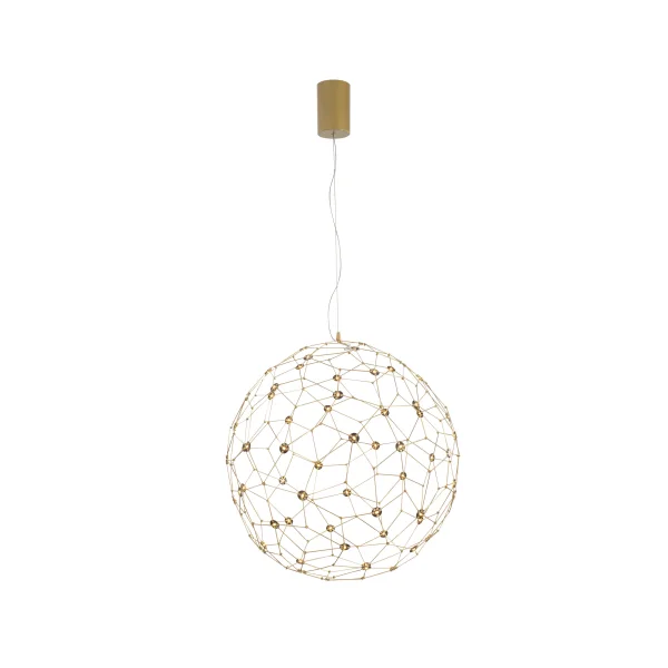 Nova Luce Sole - lampe suspendue - Ø 60 x 310 cm - 21,6W LED inclus - or