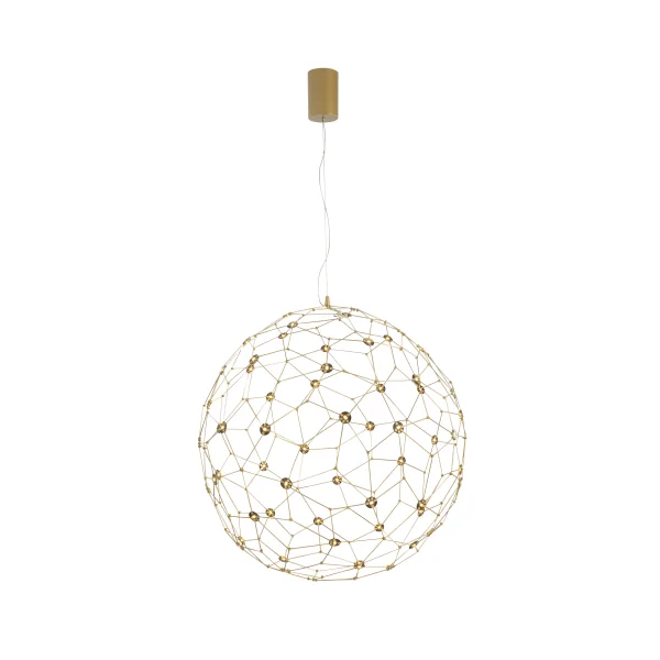 Nova Luce Sole - lampe suspendue - Ø 80 x 330 cm - 21,6W LED inclus - or