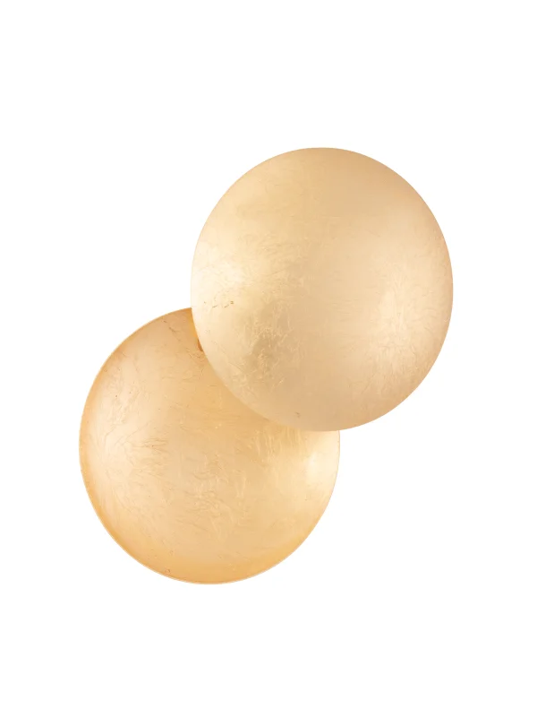 Nova Luce Soleil - applique murale - Ø 20 x 20 cm - 6W LED inclus - or