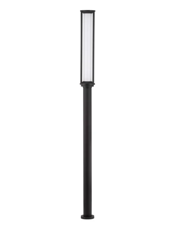 Nova Luce Solstice - lampe de jardin - Ø 16 x 220 cm - 16W LED inclus - IP65 - anthracite foncé