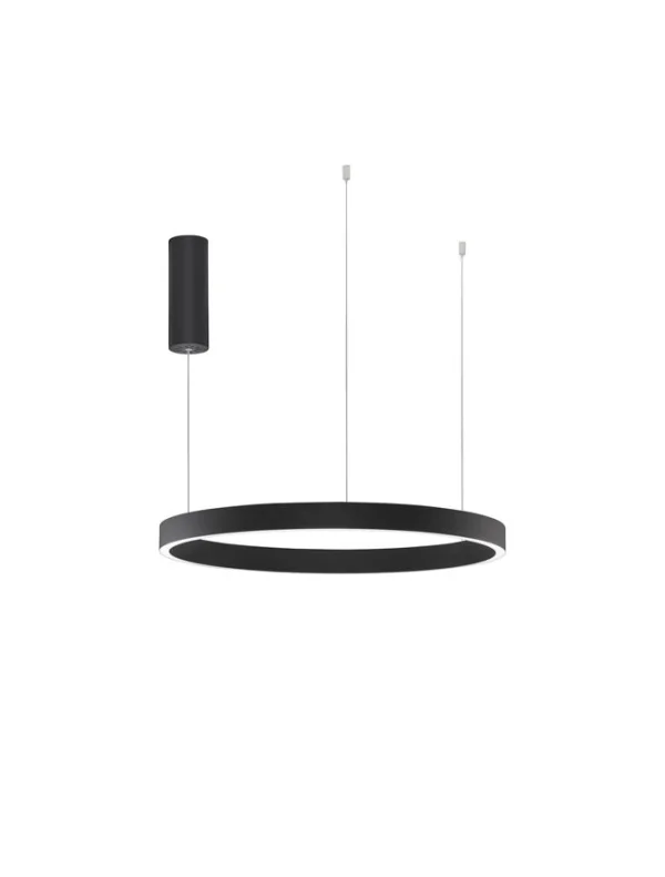 Nova Luce Sting - lampe suspendue avec télécommande - Ø 60 x 150 cm - 40W LED dimmable inclus - noir