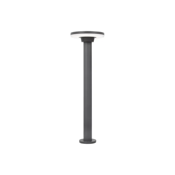 Nova Luce Suite - lampe de jardin - Ø 18 x 60 cm - 12W LED inclus - IP54 - gris foncé