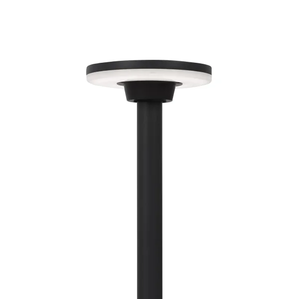 Nova Luce Suite - lampe de jardin - Ø 18 x 60 cm - 12W LED inclus - IP54 - noir