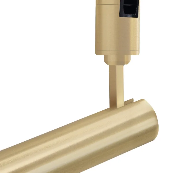 Nova Luce Tag - point lumineux système de rail magnétique - Ø 3,2 x 13,5 cm - 5W LED inclus - laiton satiné