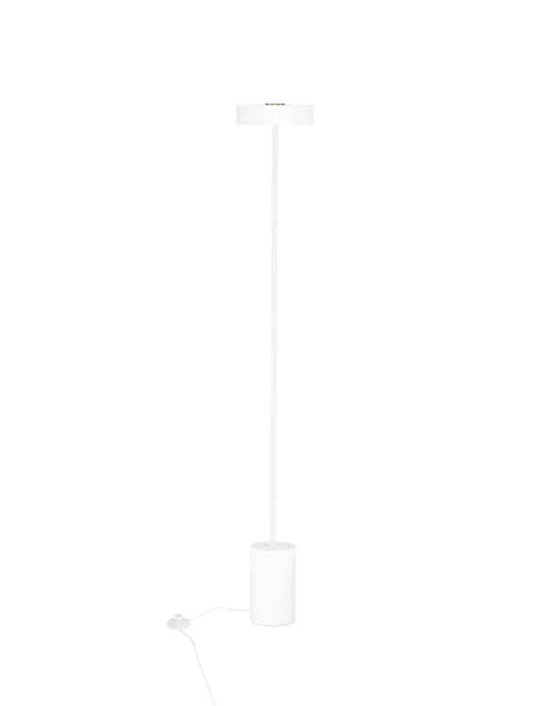 Nova Luce Thea - lampadaire - Ø 20 x 135 cm - 17W  LED inclus - blanc sablé