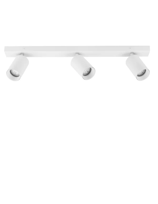 Nova Luce Tod - spot en saillie 3L - 55 x 6 x 12,7 cm - blanc sable