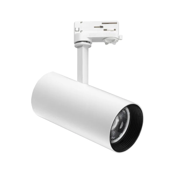 Nova Luce Track - Système de rail triphasé - Ø 9,3 x 27 cm - 30W LED inclus - blanc - couleur de lumière blanc chaud