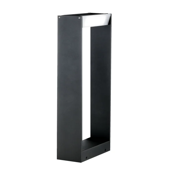 Nova Luce Twin - lampe de jardin - 60 cm - 2 x 5W LED inclus - IP54 - gris foncé