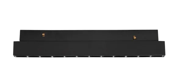 Nova Luce Ultra Slim - luminaire sur rail - 19,5 x 3,4 cm - 12W DALI LED dimmable inclus - couleur de lumière blanc chaud - noir