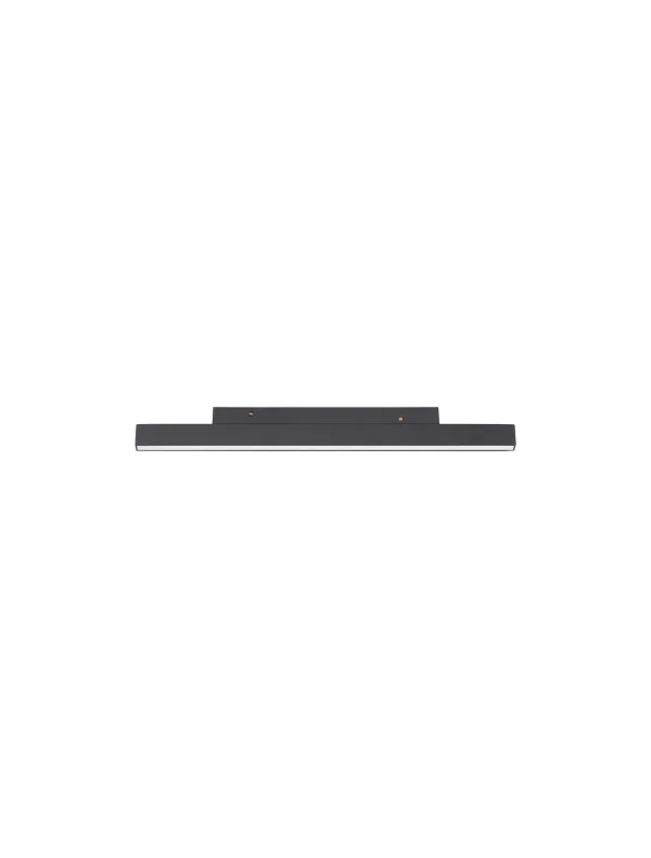 Nova Luce Ultra Slim - luminaire sur rail - 30 x 3,4 cm - 15W DALI LED dimmable inclus - couleur de lumière blanc chaud - noir