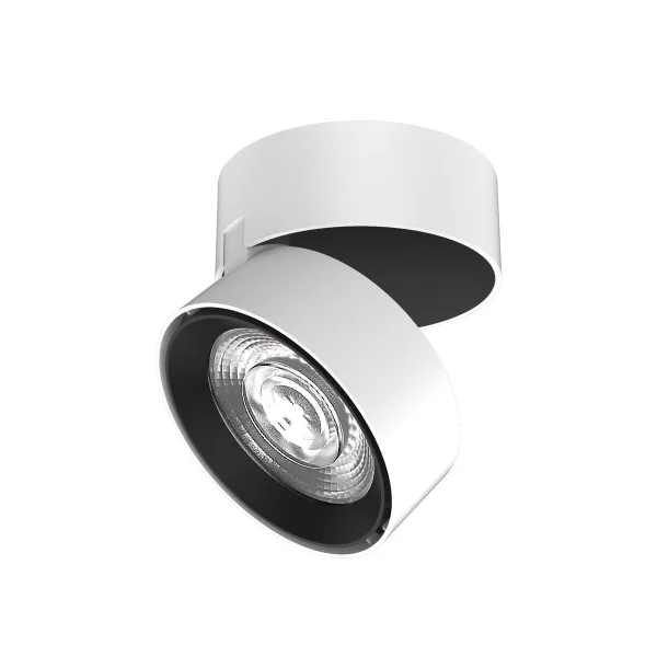 Nova Luce Universal - spot en saillie 1L - Ø 9,5 x 7 cm - 20W LED inclus - blanc sable