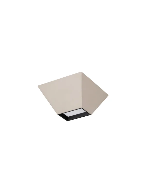 Nova Luce Utopia - plafonnier - 15 x 6,5 x 15 cm - 9W LED inclus - beige